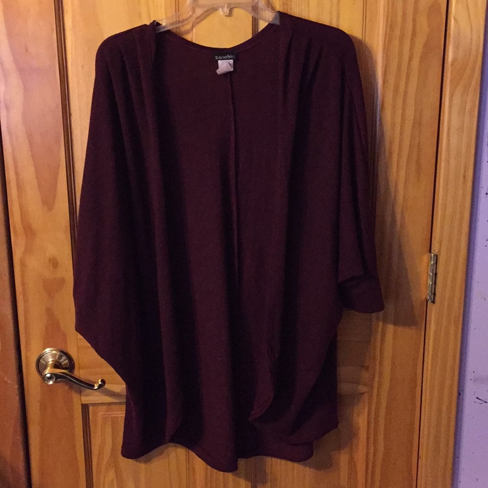Dark Red Cardigan